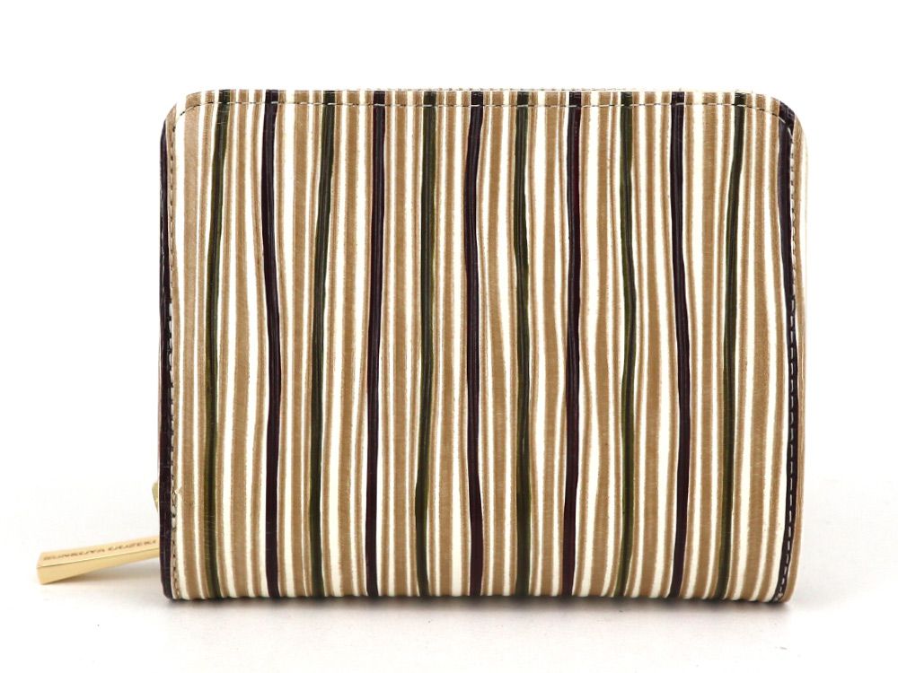 YATARAJIMA - Vertical Stripes Zippered Bi-fold Wallet