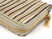 YATARAJIMA - Vertical Stripes Zippered Bi-fold Wallet