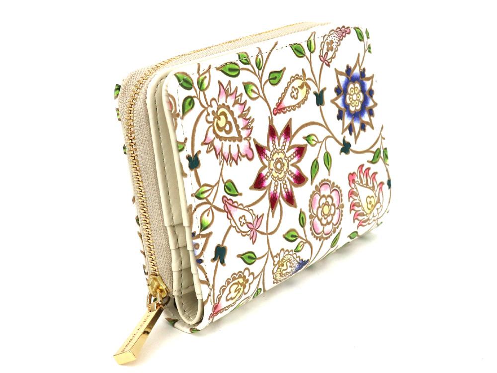HANASARASA - Floral Chintz Zippered Bi-fold Wallet