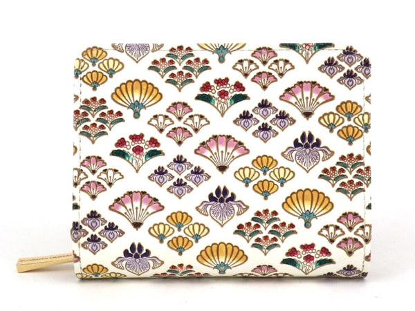 HANAOGI - Flower Fans Zippered Bi-fold Wallet
