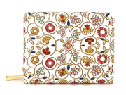 KINKARAKOBANA - Small Golden Flowers Zippered Bi-fold Wallet