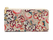 RANGIKU - Firework Chrysanthemums (Wine&Pink) L-shaped Long Wallet