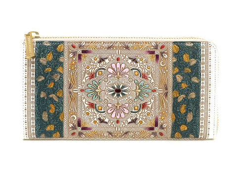 Goldem Tapestry L-shaped Long Wallet