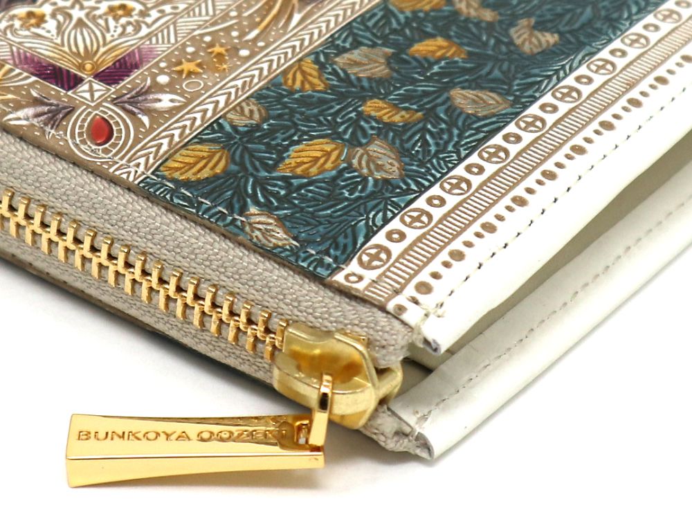 Golden Tapestry L-shaped Long Wallet
