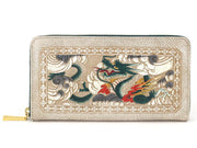 Dragon (Green) Zippered Long Wallet