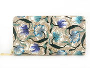 North Garden (Turquoise) Zippered Long Wallet