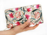 North Garden (Coral) Zippered Long Wallet