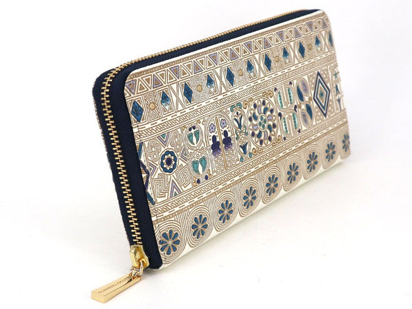Apollo (Blue) Zippered Long Wallet