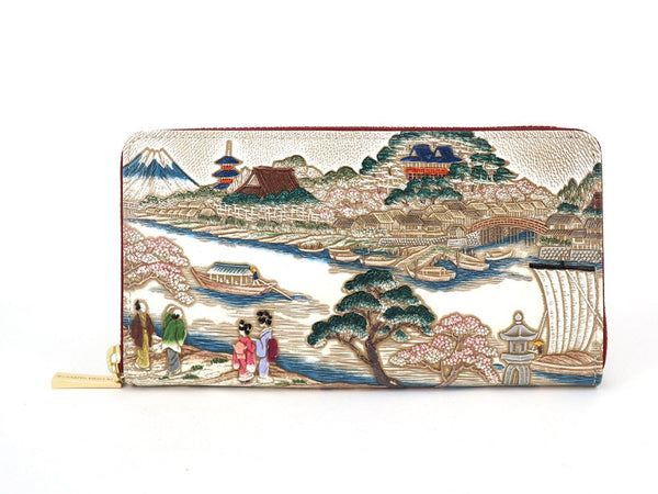 UKIYO-E MATSUCHIYAMA Zippered Long Wallet