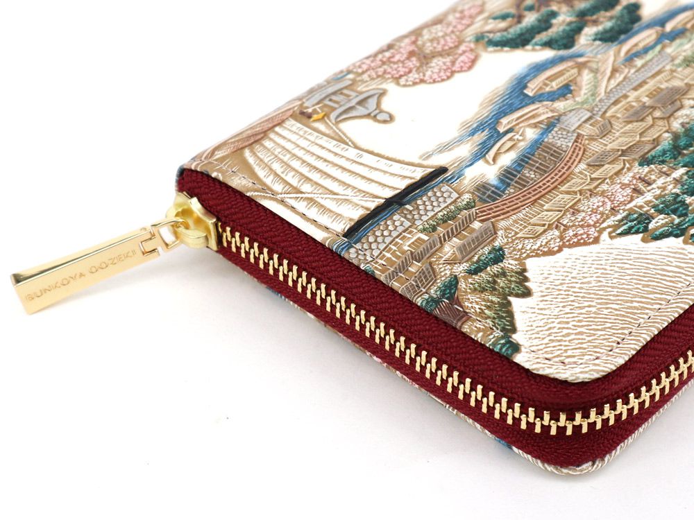 UKIYO-E MATSUCHIYAMA Zippered Long Wallet