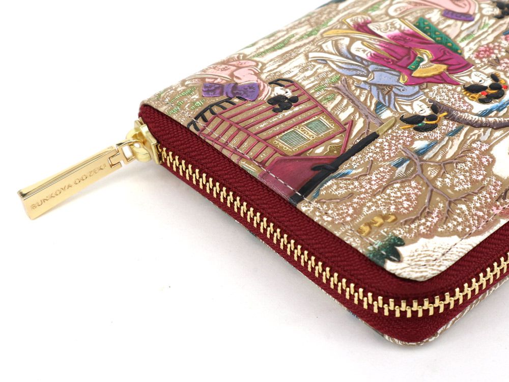 UKIYO-E GOTENYAMA  Zippered Long Wallet