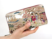 UKIYO-E GOTENYAMA  Zippered Long Wallet