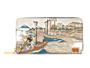UKIYO-E ARAIJUKU Zippered Long Wallet