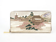 UKIYO-E KIYOMIZU-DERA  Zippered Long Wallet