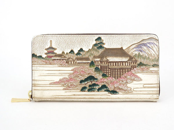 UKIYO-E KIYOMIZU-DERA  Zippered Long Wallet