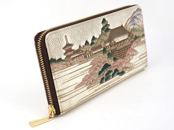 UKIYO-E KIYOMIZU-DERA  Zippered Long Wallet