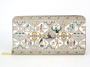 Egyptian Design (#1) Zippered Long Wallet