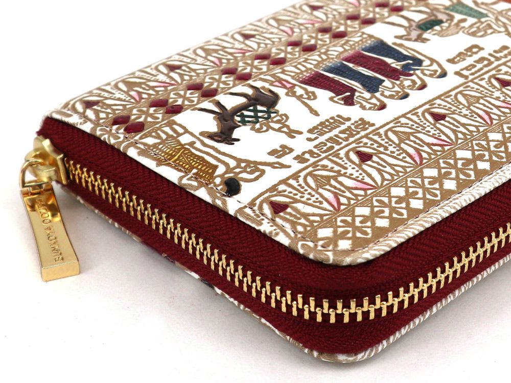 Egyptian Design (#6) Zippered Long Wallet