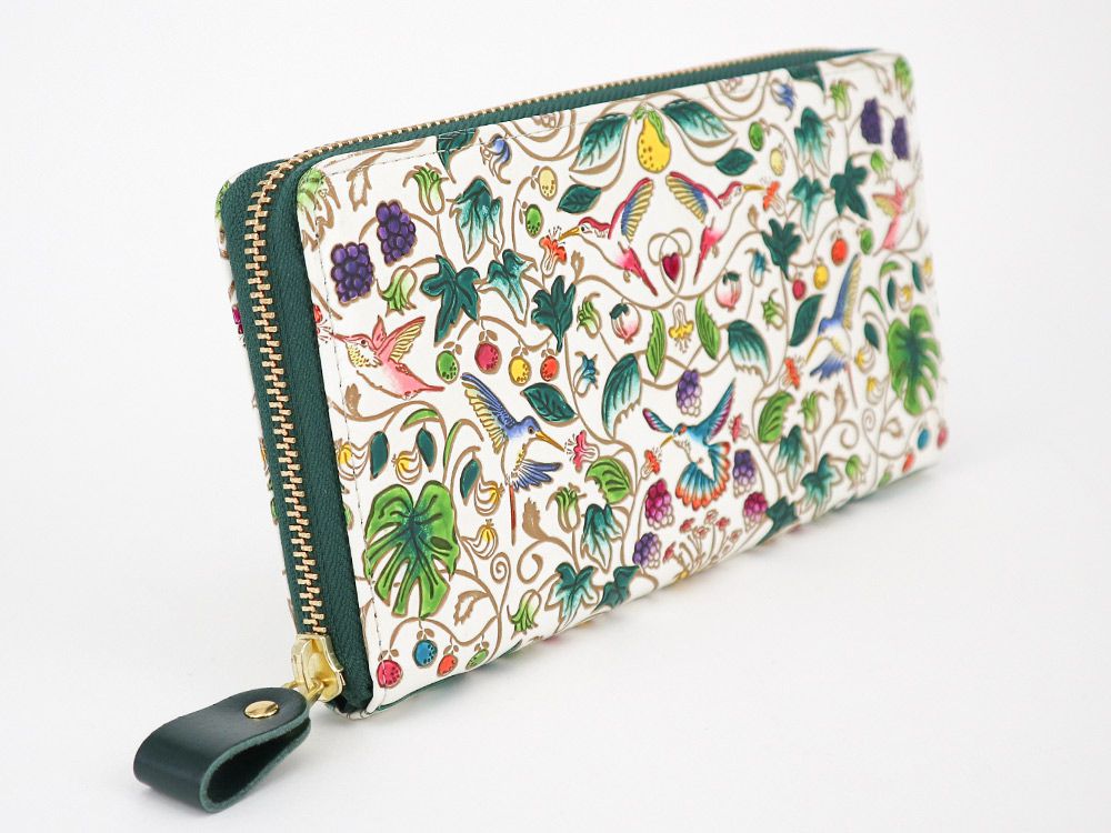 Hummingbirds Zippered Long Wallet