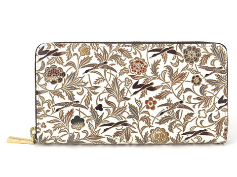 Geese (Brown) Zippered Long Wallet