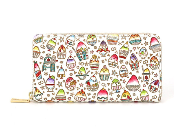 Shaved Ice Zippered Long Wallet