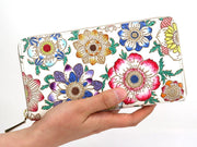 Anemone Zippered Long Wallet