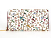 Birds and Cherry Blossoms Zippered Long Wallet
