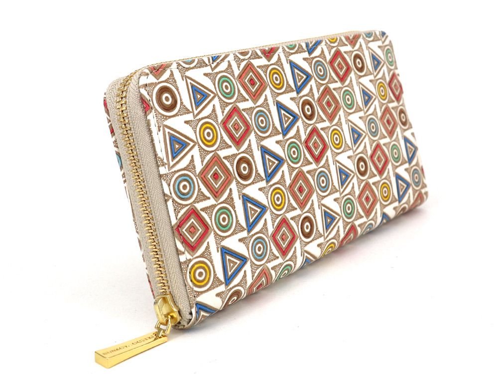 Circles, Triangles and Squares Zippered Long Wallet