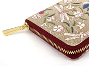 Dianthus Flowers Zippered Long Wallet
