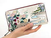 Lilies Zippered Long Wallet