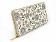 Dahlia (Cobalt Blue) Zippered Long Wallet