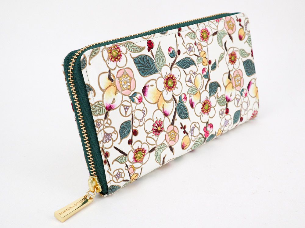 MEIHUA - Plum Blossom Zippered Long Wallet