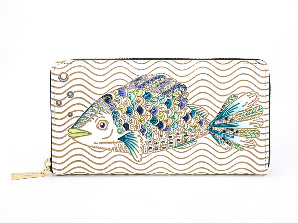 The Fish Zippered Long Wallet