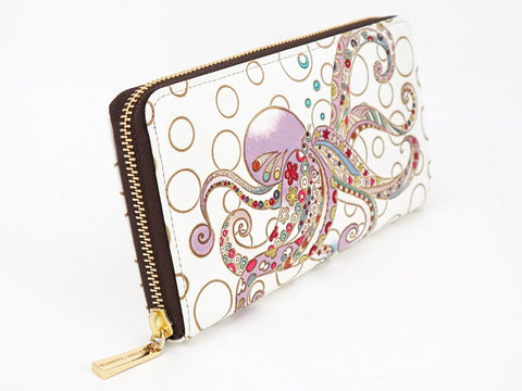 Miss Octopus Zippered Long Wallet