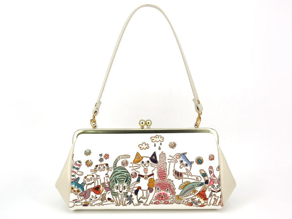 Cats GAMAGUCHI Clasp Clutch Purse