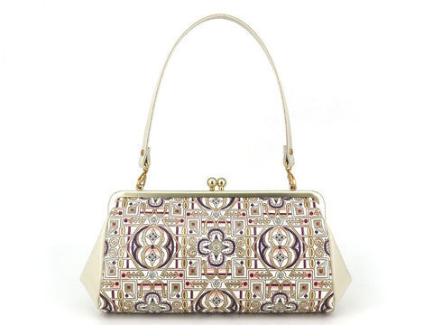 Miyabi (Purple) GAMAGUCHI Clasp Clutch Purse
