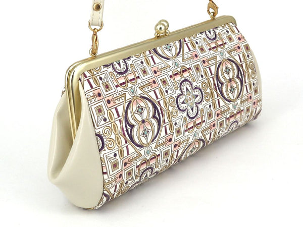 Miyabi (Purple) GAMAGUCHI Clasp Clutch Purse