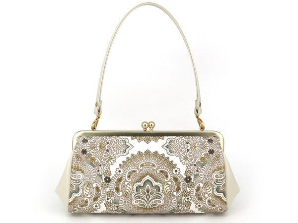 Antique lace(Green) GAMAGUCHI Clasp Clutch Purse