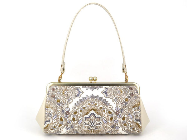 Antique lace (Blue) GAMAGUCHI Clasp Clutch Purse