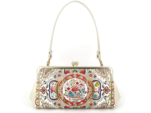 KARAKO - Chinese Dolls GAMAGUCHI Clasp Clutch Purse