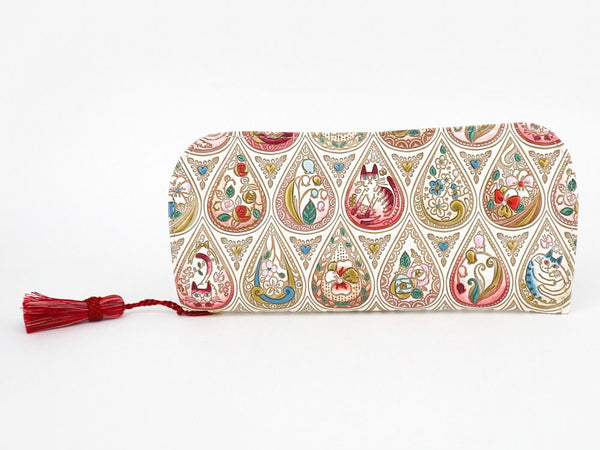 Flowers and Cats (Rose) Eyeglasses Case