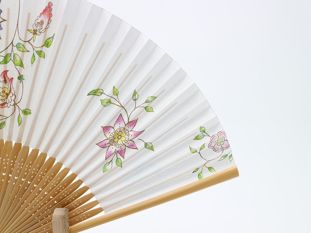 HANASARASA - Floral Chintz SENSU Folding Fan