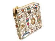 Christmas Ornaments Small Wallet with L-zipper