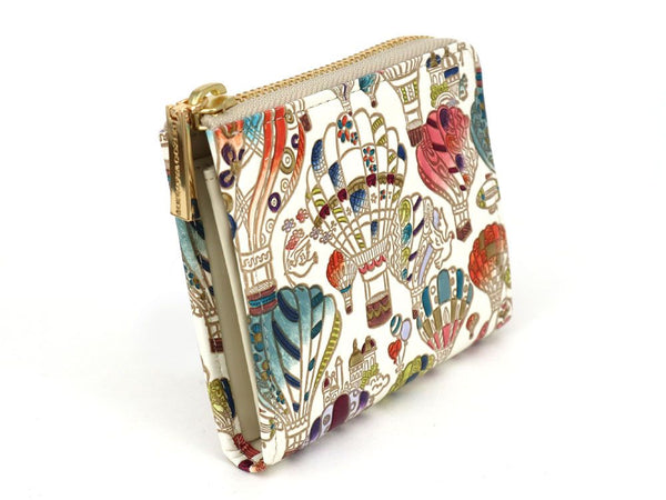 Air Balloons Small Wallet with L-zipper