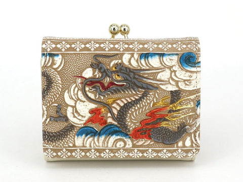 Dragon (Gray) Small GAMAGUCHI Trifold Wallet