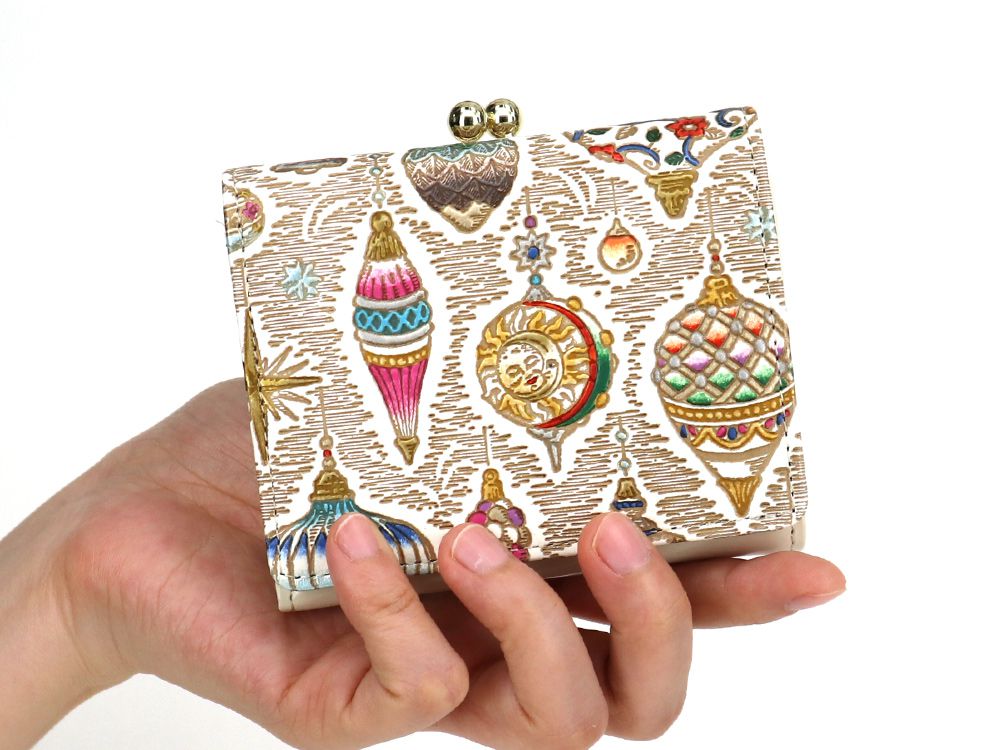 Christmas Ornaments Small GAMAGUCHI Trifold Wallet