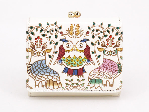 Owls Small GAMAGUCHI Trifold Wallet