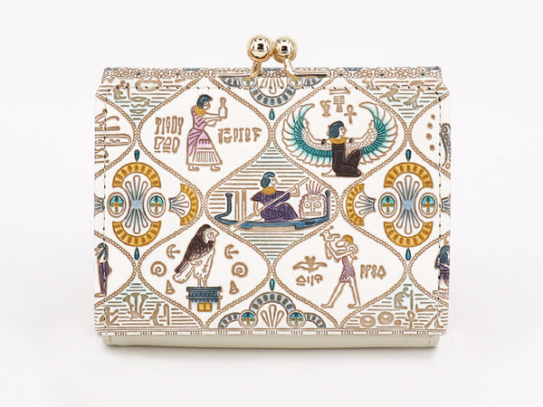 Egyptian Design (#1) Small GAMAGUCHI Trifold Wallet