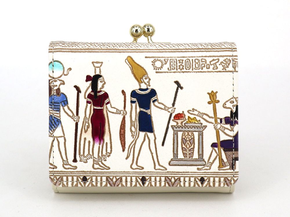 Egyptian Design (#3) Small GAMAGUCHI Trifold Wallet