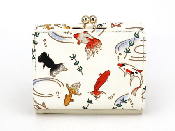 Gold Fishes Small GAMAGUCHI Trifold Wallet